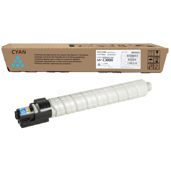 Ricoh 842033/MPC3000 Toner cyan, 15.000 pages/5% for Ricoh Aficio MP C 2500