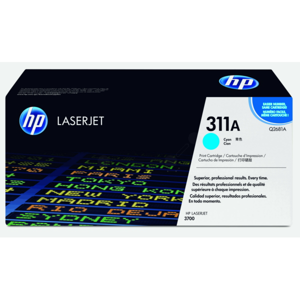 HP Q2681A/311A Toner cartridge cyan, 6.000 pages/5% for HP Color LaserJet 3700