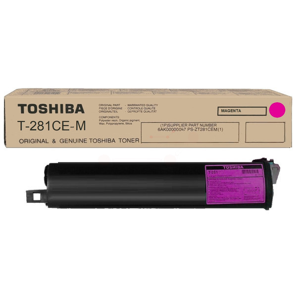 Toshiba 6AK00000047/T-281CE-M Toner magenta, 10.000 pages/6% 220 grams for Toshiba E-Studio 281 C