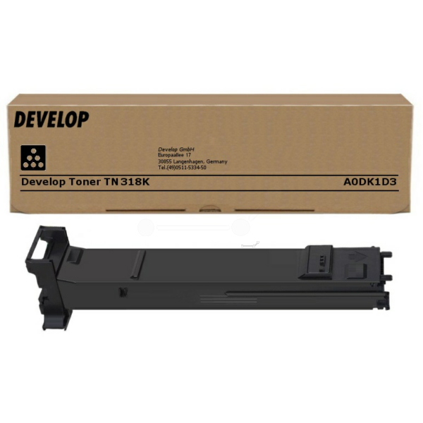 Develop A0DK1D3/TN-318K Toner black, 8.000 pages/5% for Develop Ineo + 20
