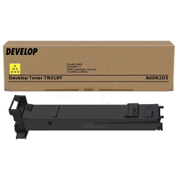 Develop A0DK2D3/TN-318Y Toner yellow, 8.000 pages/5% for Develop Ineo + 20