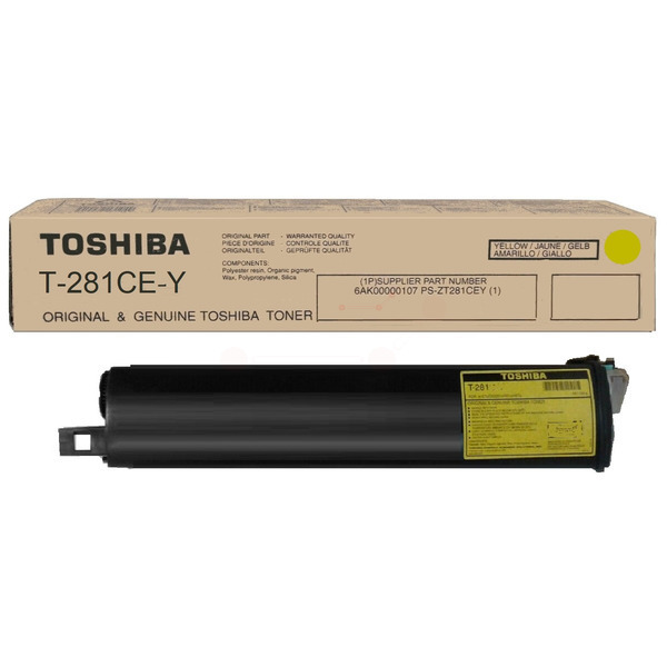 picture Toshiba 6AK00000107/T-281CE-Y Toner yellow, 10.000 pages/6% 220 grams for Toshiba E-Studio 281 C
