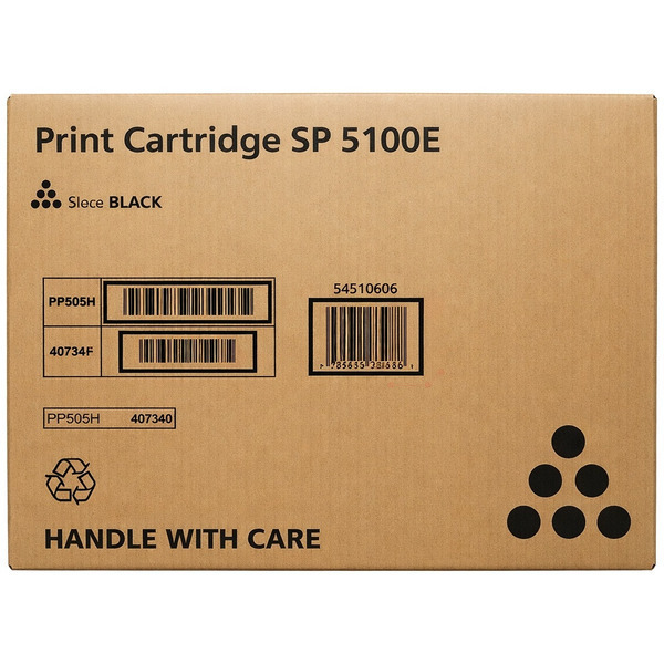 Ricoh 407164/SP5100E Toner cartridge black, 20.000 pages/5% for Ricoh Aficio SP 5100