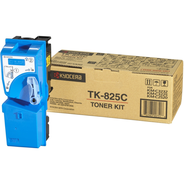 Kyocera 1T02FZCEU0/TK-825C Toner cyan, 7.000 pages ISO/IEC 19798 for Mita KM-C 2520