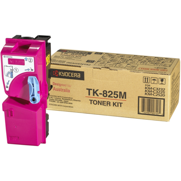 Kyocera 1T02FZBEU0/TK-825M Toner magenta, 7.000 pages ISO/IEC 19798 for Mita KM-C 2520