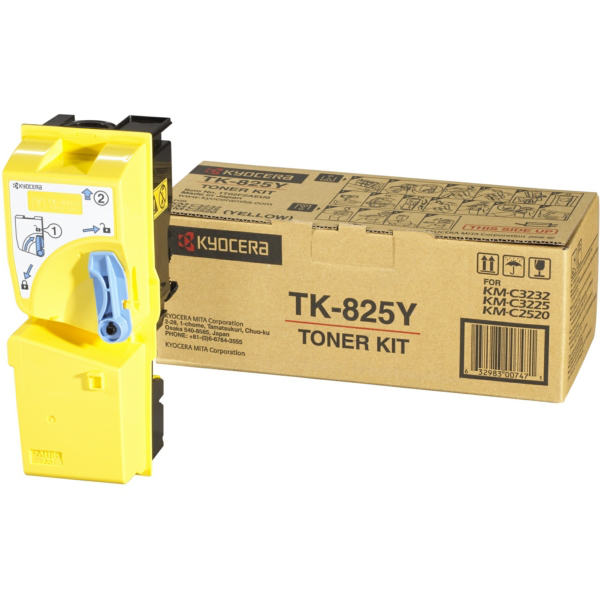 Kyocera 1T02FZAEU0/TK-825Y Toner yellow, 7.000 pages ISO/IEC 19798 for Mita KM-C 2520