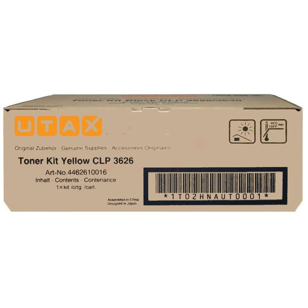 Utax 4462610016 Toner yellow, 10.000 pages ISO/IEC 19798 for TA CLP 4626