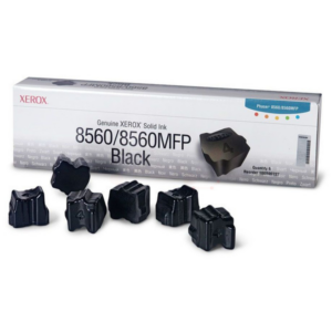 Xerox 108R00727 Dry ink in color-stix black, 6x6.800 pages Pack=6 for Xerox Phaser 8560