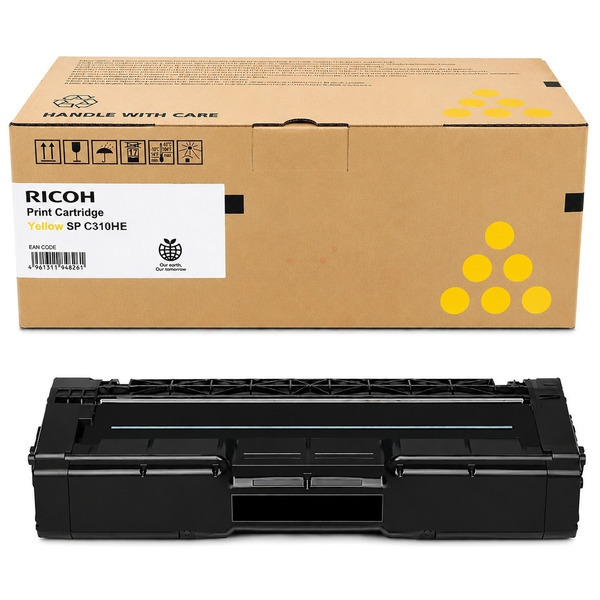 picture Ricoh 406482/SPC310HE Toner yellow high-capacity, 6.000 pages/5% for Ricoh Aficio SP C 231/320