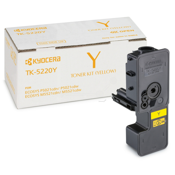 picture Kyocera 1T02R9ANL1/TK-5220Y Toner-kit yellow, 1.200 pages ISO/IEC 19752 for Kyocera P 5021