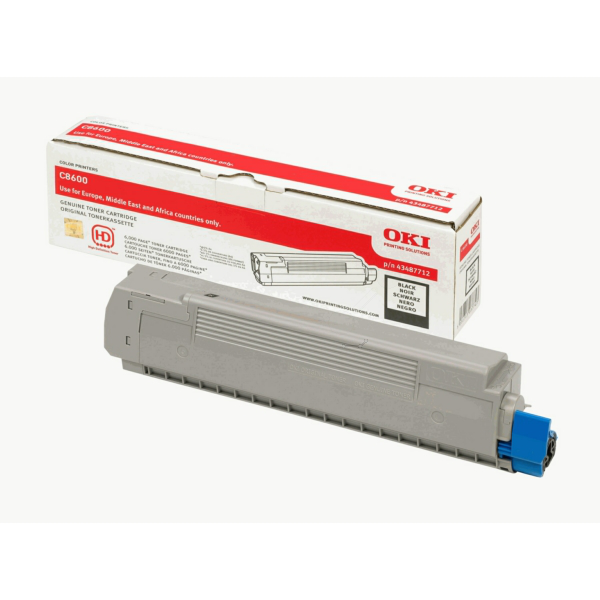OKI 43487712 Toner black, 6.000 pages ISO/IEC 19752 for OKI C 8600