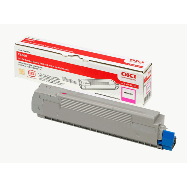 OKI 43487710 Toner magenta, 6.000 pages/5% for OKI C 8600
