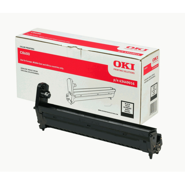 OKI 43449016 Drum kit black, 20.000 pages/5% for OKI C 8600