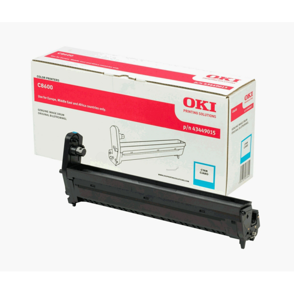 OKI 43449015 Drum kit cyan, 20.000 pages/5% for OKI C 8600