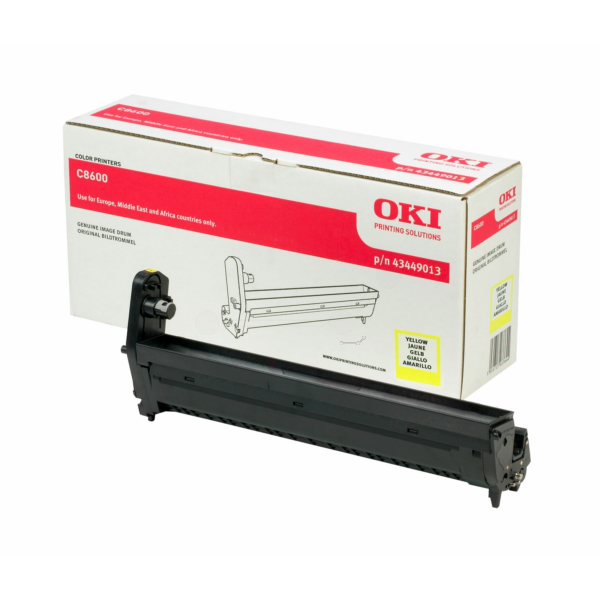OKI 43449013 Drum kit yellow, 20.000 pages/5% for OKI C 8600
