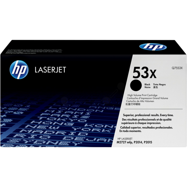 HP Q7553X/53X Toner cartridge black, 7.000 pages ISO/IEC 19752 for HP LaserJet P 2015