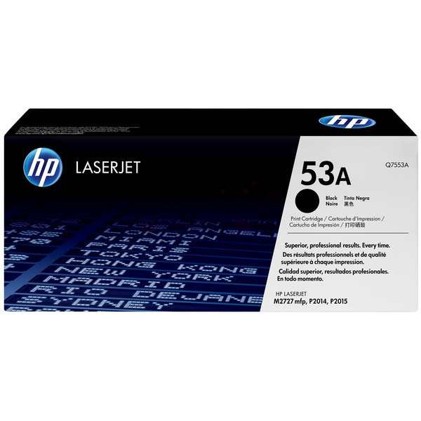 HP Q7553A/53A Toner cartridge black, 3.000 pages ISO/IEC 19752 for HP LaserJet P 2015