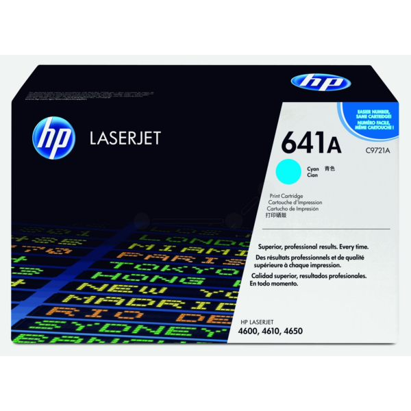 HP C9721A/641A Toner cartridge cyan, 8.000 pages/5% for Canon LBP-85/HP Color LaserJet 4650