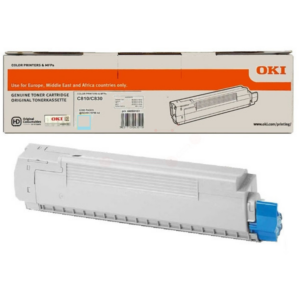 OKI 44059107 Toner cyan, 8.000 pages ISO/IEC 19798 for OKI C 800