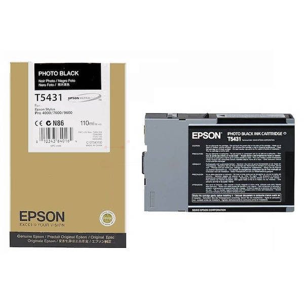 picture Epson C13T543100/T5431 Ink cartridge foto black 110ml for Epson Stylus Pro 9600