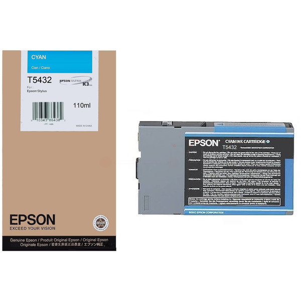 Epson C13T543200/T5432 Ink cartridge cyan 110ml for Epson Stylus Pro 9600