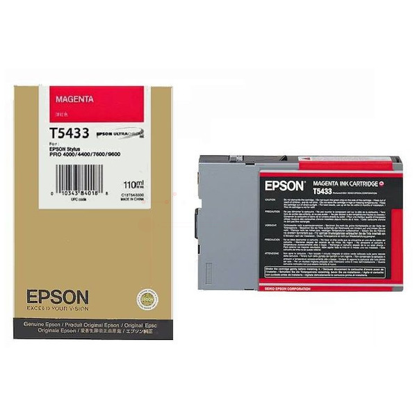picture Epson C13T543300/T5433 Ink cartridge magenta 110ml for Epson Stylus Pro 9600