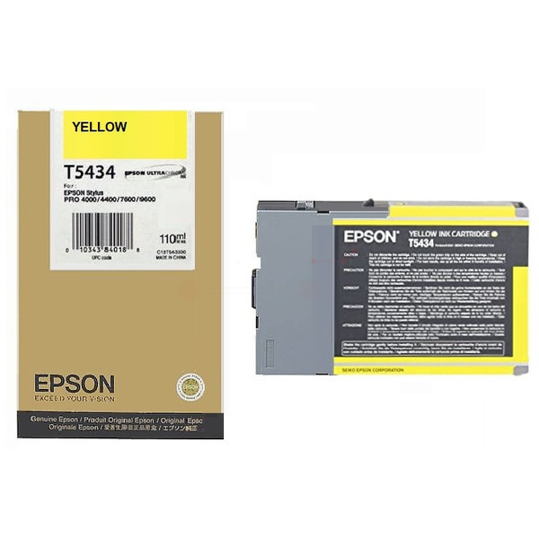 Epson C13T543400/T5434 Ink cartridge yellow 110ml for Epson Stylus Pro 9600