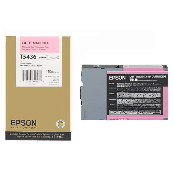 Epson C13T543600/T5436 Ink cartridge light magenta 110ml for Epson Stylus Pro 9600