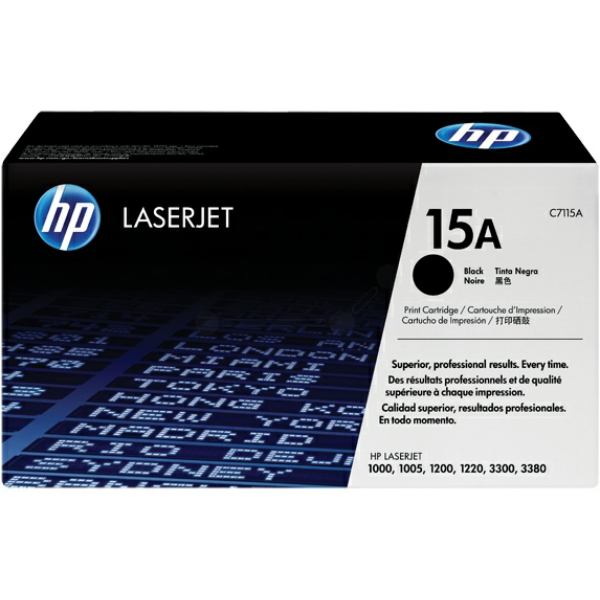 picture HP C7115A/15A Toner cartridge black, 2.500 pages ISO/IEC 19752 for Canon LBP-25/HP LaserJet 1000/HP LaserJet 1200