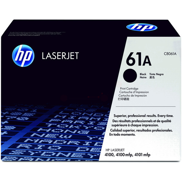 picture HP C8061A/61A Toner cartridge black, 6.000 pages ISO/IEC 19752 for HP LaserJet 4100