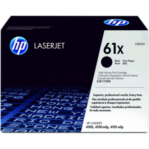 picture HP C8061X/61X Toner cartridge black high-capacity, 10.000 pages ISO/IEC 19752 for HP LaserJet 4100