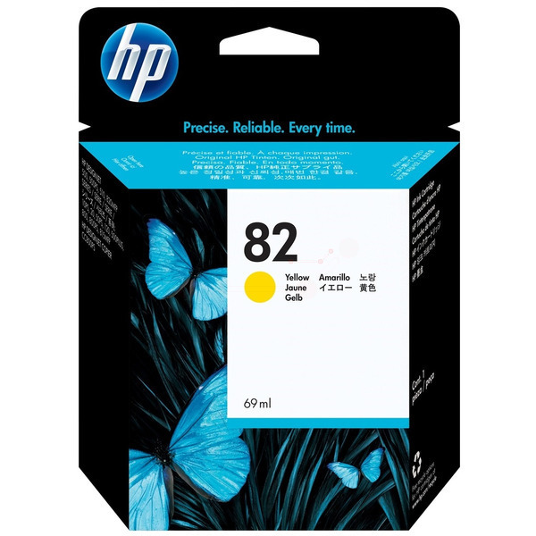 HP C4913A/82 Ink cartridge yellow, 4.300 pages 69ml for HP DesignJet 10 PS/500/510