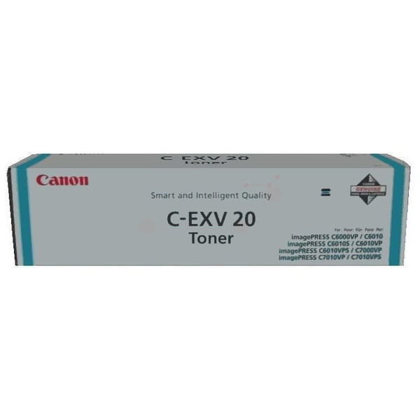 Canon 0437B002/C-EXV20 Toner cyan, 35.000 pages 1606 grams for Canon imagePRESS C 7000