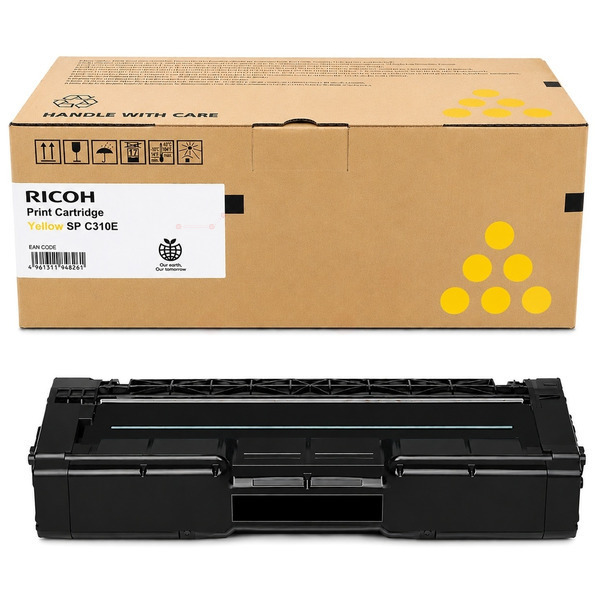Ricoh 406351/SPC310E Toner yellow, 2.500 pages/5% for Ricoh Aficio SP C 231/320