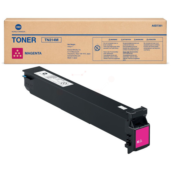 Konica Minolta A0D7351/TN-314M Toner magenta, 20.000 pages for KM bizhub C 353