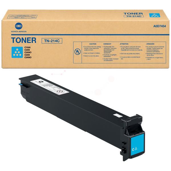 Konica Minolta A0D7454/TN-214C Toner cyan, 18.500 pages/5% for KM bizhub C 200