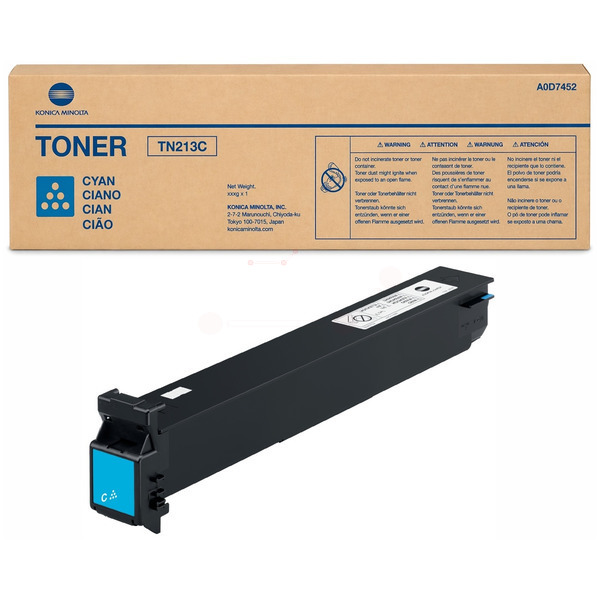 Konica Minolta A0D7452/TN-213C Toner cyan, 19.000 pages/5% for KM bizhub C 203/253