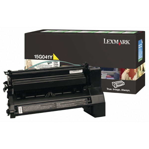 picture Lexmark 15G041Y Toner cartridge yellow return program, 6.000 pages/5% for Lexmark C 752/L