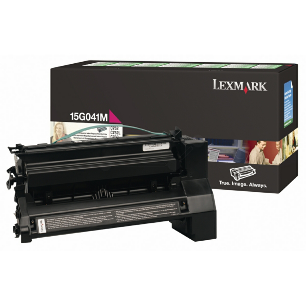 Lexmark 15G041M Toner cartridge magenta return program, 6.000 pages/5% for Lexmark C 752/L