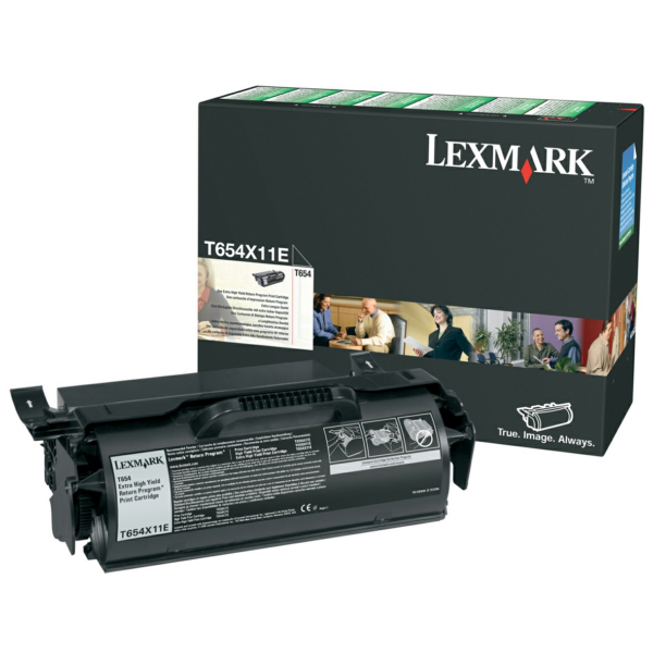 Lexmark T654X11E Toner cartridge black extra High-Capacity return program, 36.000 pages ISO/IEC 19752 for Lexmark T 654