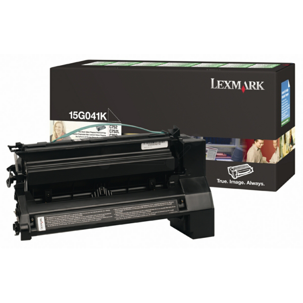 Lexmark 15G041K Toner cartridge black return program, 6.000 pages/5% for Lexmark C 752/L