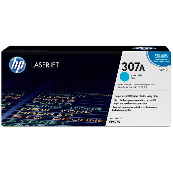 HP CE741A/307A Toner cartridge cyan, 7.300 pages ISO/IEC 19798 for HP CLJ CP 5220