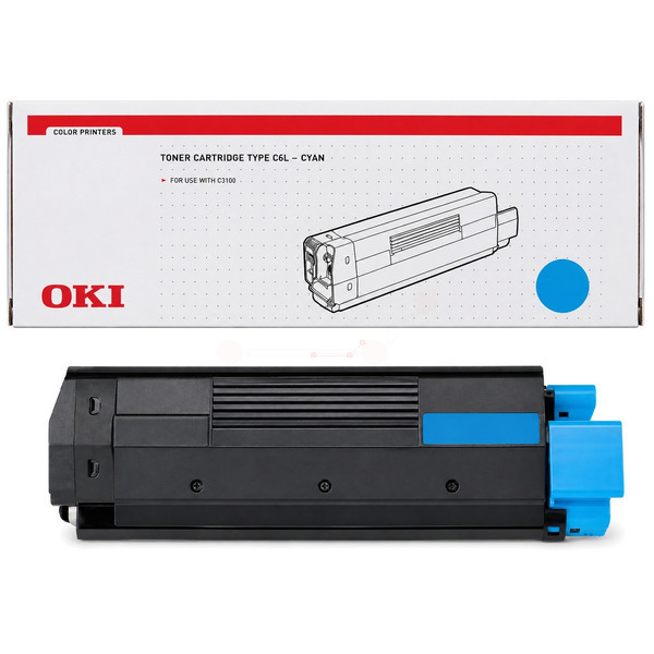 OKI 42804515/TYPE C6L Toner cyan, 3.000 pages/5% for OKI C 3100