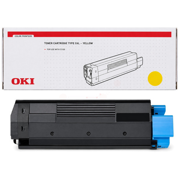 OKI 42804513/TYPE C6L Toner yellow, 3.000 pages/5% for OKI C 3100