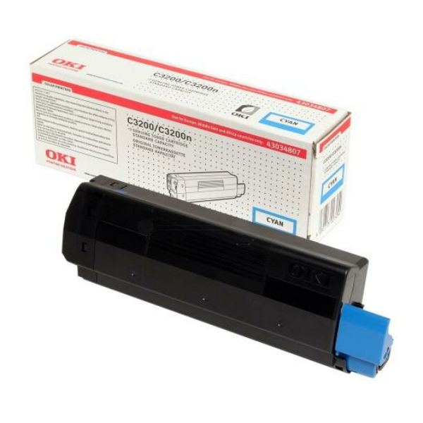 OKI 43034807 Toner cyan, 1.500 pages/5% for OKI C 3200