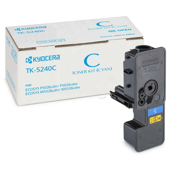 Kyocera 1T02R7CNL0/TK-5240C Toner-kit cyan, 3.000 pages ISO/IEC 19798 for Kyocera M 5526
