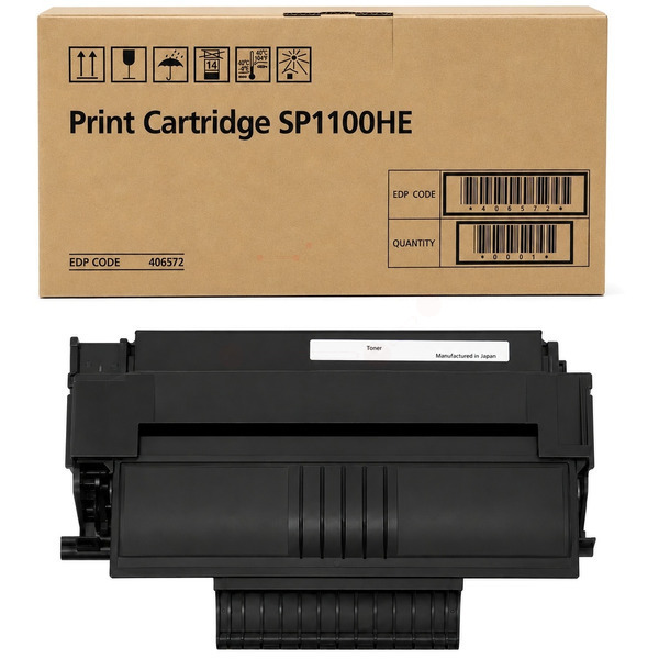 picture Ricoh 406572/TYPE SP1100HE Toner cartridge black, 4.000 pages for Ricoh Aficio SP 1100
