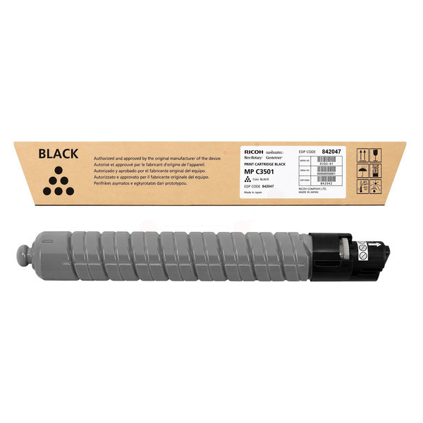 Ricoh 842047/TYPE MPC3501 Toner black, 22.500 pages/5% 460 grams for Ricoh Aficio MP C 3001