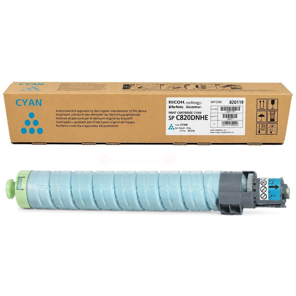 Ricoh 820119/TYPE SPC820 Toner cyan, 15.000 pages/5% for Ricoh Aficio SP C 821