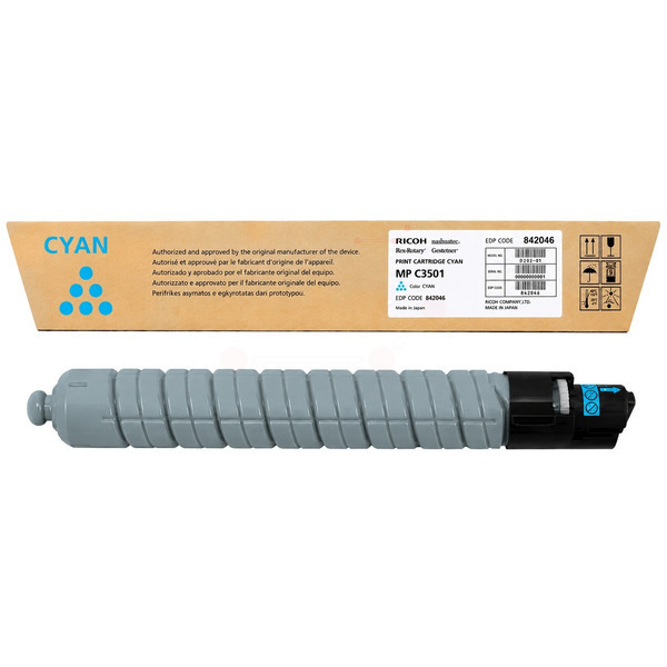 Ricoh 842046/TYPE MPC3501 Toner cyan, 15.000 pages/5% 370 grams for Ricoh Aficio MP C 2800/3001